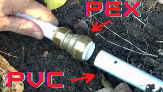 PEX to PVC Sharkbite Fittings and Silicone Wrap [upl. by Doralynn197]