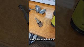 how to install a deadbolt lock [upl. by Milon]