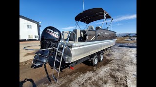 2016 Pontoon Boat and 2015 Karavan Trailer [upl. by Eniamret]