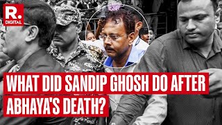 RG Kar Doctor Death CoverUp A Timeline Of Sandip Ghoshs Activities After The Abhayas Death [upl. by Elon595]