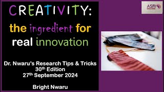 CREATIVITY The Ingredient for Real Innovation [upl. by Lauraine]