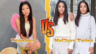 Txunamy VS McClure Twins Transformation 👑 New Stars From Baby To 2024 [upl. by Llenrag]