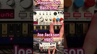 Korg volca bass 80s synth bassline tutorial  Steppin Out by Joe Jackson classic rock 1982 [upl. by Eyatnod]