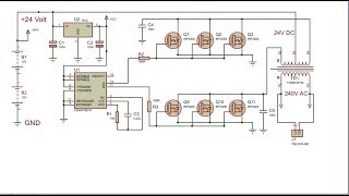 Powerful 1000 Watt inverter with CD4047 and IRF3205 Power MOSFET [upl. by Ybrik11]