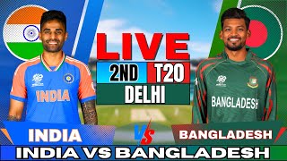 🔴 Live India vs Bangladesh 2nd T20 Live Match Score amp Commentary  IND vs BAN Live match Today [upl. by Nawuj148]