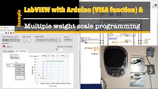 LabVIEW with Arduino EP19 Multiple weight scale programming and Experimental [upl. by Nalad923]