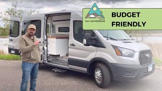 BudgetFriendly Custom Van Build Tour Ford Transit 148 Medium Roof [upl. by Burton]