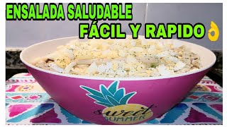 ENSALADA SALUDABLE FACIL Y RAPIDA [upl. by Scoville]