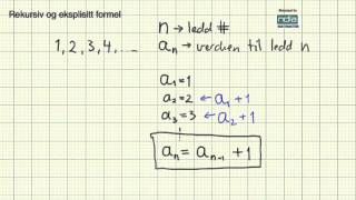 Matematikk R2 Rekursiv og eksplisitt formel [upl. by Gan]