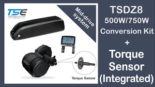 TSDZ8 500W750W Conversion Kit with Torque sensor integrated [upl. by Atalee]