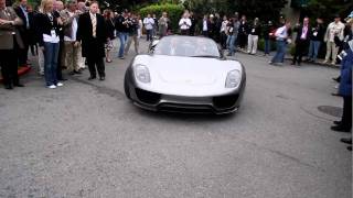 Porsche 918 Sypder Hybrid at Pebble Beach [upl. by Adnarram]