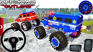 Juegos De CarrosMega Monster Ambulance 🚑 Xtreme 4x4 Adventure Driving SimulatorOffroad Outlaws [upl. by Perretta]