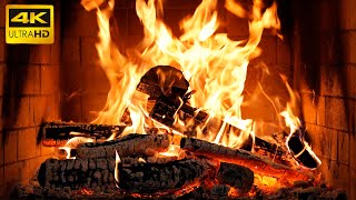 🔥 The Best Burning Fireplace for Calm Nights with Gentle Fire Sounds and Holiday Ambiance UHD 4K [upl. by Dorreg]