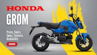 2025 Honda Grom Prices Colors Specs Features Availability [upl. by Soracco751]