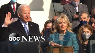 Joseph R Biden sworn in as 46th president l ABC News [upl. by Atnes]