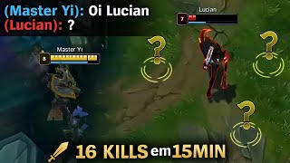 QUER IR PRA LANE VAI TER QUE PASSAR PELO MASTER YI ANTES [upl. by Viveca]