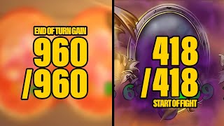 End of Turn Gain 960960 Then Gain 418418 More  Dogdog Hearthstone Battlegrounds [upl. by Silva]