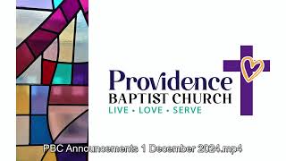 Worship At Providence  Providence Baptist Church [upl. by Ottavia]