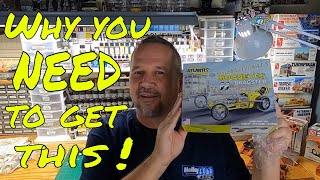 MOONEYES Dragster Hot Rod Dean Moon by Atlantis kit Review [upl. by Butterworth396]