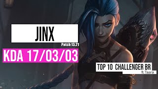 Jinx vs Ashe Adc  Top 10  Challenger BR  Patch 1321 Season 13 [upl. by Hanny]