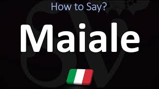 How to Say PORK in Italian  How to Pronounce Maiale Also PIG [upl. by Carnes]