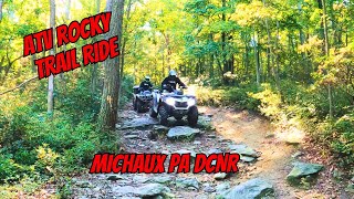 CFMoto and Yamaha ATV’s Rocky Ride  Exploring Michaux PA DCNR ATV Trails [upl. by Everrs]