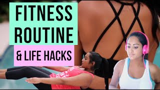 Fitness Routine  Workout Outfits  Life Hacks [upl. by Ettedo]