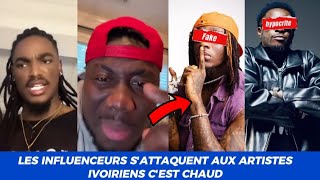 LES ARTISTES IVOIRIENS sont HYPOCRITES  les INLFUENCEURS SORTENT du SILENCE 🤐 [upl. by Idalla123]