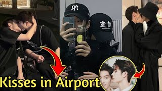 Wang Yibo Hug and kiss Xiao Zhan at the airport after reunited amidst dating rumors [upl. by Pavia]