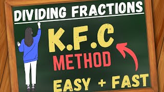 How to Divide Fractions Fast with this Trick KFC method  Beat the Calculator [upl. by Christye]