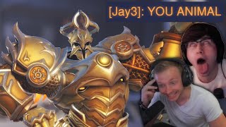 STREAMERS REACT TO THE RANK ONE REINHARDT [upl. by Irik]