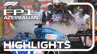 FP1 Highlights  2023 Azerbaijan Grand Prix [upl. by Pappas]