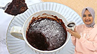 Dangerously good CHOCOLATE MUG CAKE Microwave recipe and no eggs [upl. by Nelson]