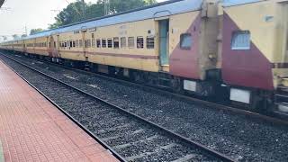 Indian Railway 🚊 Vanchinad Express Chengannur Railway Station [upl. by Ciaphus742]