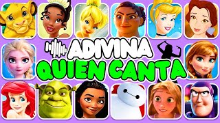 Adivina 50 CANCIONES DISNEY 🎤🎙️🎶 Encanto Moana Elsa Rapunzel El Rey Leon Ariel [upl. by Chow]