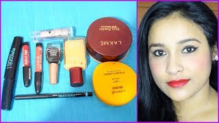 MAKEUP WITH ONLY LAKME PRODUCTSUNDER 200 [upl. by Macdougall]