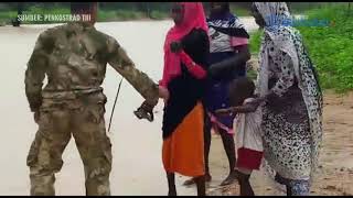 VIDEO Aksi Heroik TNI Menyelamatkan Warga Kongo Dari Terjangan Banjir [upl. by Airelav]