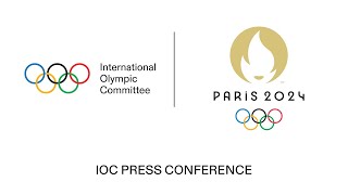 IOC Press Conference in French  09082024 [upl. by Carman479]