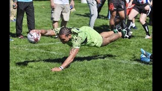 Psalm Pulemagafa Wooching Rugby HL with Pau Mauritius amp Seattle Saracens 15s Serevi 7s [upl. by Eilama427]