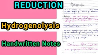 Hydrogenolysis  ReductionMSc 3 Sem [upl. by Yneffit450]