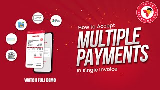 How to use Multiple Payments for Single Invoice II Mobile II Vyapar App [upl. by Anayra242]