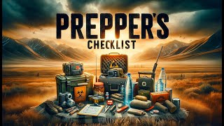 The Preppers Checklist Item by Item prepping [upl. by Maegan]