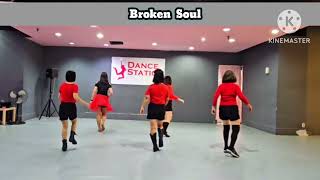 Broken Soul  Line Dance  Demo  Beauty LD Blessed PV  Mei2 LD Class [upl. by Yeleak960]