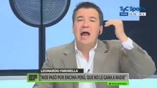 Estudio futbol 7 de Octubre 2016 Perú le empata a la Argentina y Pagani le arma equipo a B [upl. by Liborio]