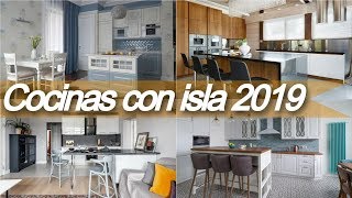 Cocinas 🥘 modernas con isla  Ideas para cocinas 2019 [upl. by Wheelwright945]