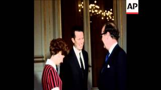 SYND 25173 KING BAUDOUIN AND QUEEN FABIOLA MEET EEC MINISTERS [upl. by Ajtak960]