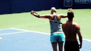 Maria Sharapova Cincinnati Training [upl. by Charla]