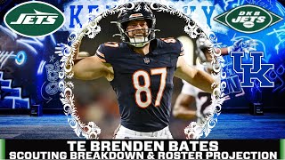 New York Jets TE Brenden Bates Preseasons Highest Graded Rookie [upl. by Emyaj]