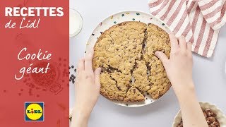 La recette du cookie géant à la poêle  LIDL France [upl. by Adnohsal256]