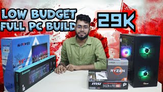 Ryzen 5 3400G Low Budget Full PC Build [upl. by Breban]